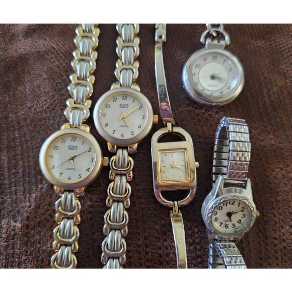 9 WATCHES Bundle Lot Women's As Is DIY Craft Project Untested Steampunk Project - Picture 6 of 9